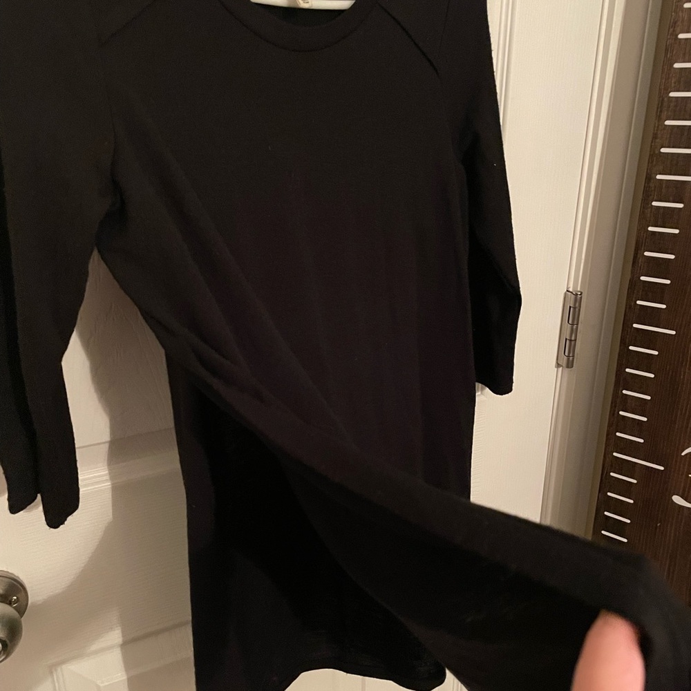 Elegant black nursing top